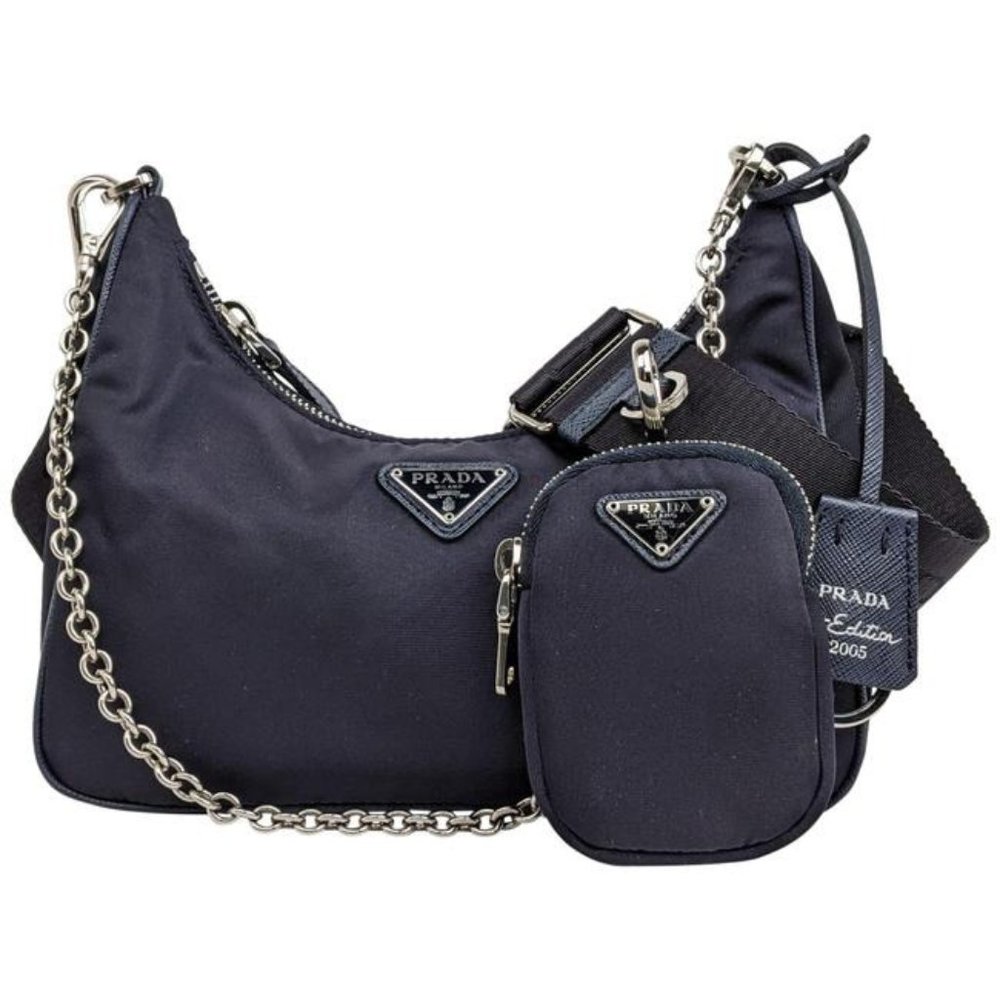 SOLD Prada Navy Nylon Re-Edition 2005 Bag - Picture 1 of 7